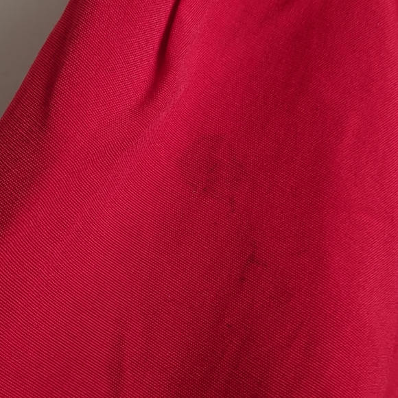 Vintage Red Embroidered Short Sleeve Button Down Blouse - Picture 12 of 16